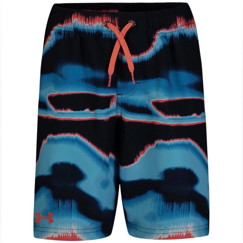 NEW Youth Boy Under‎ Armour Adjustable Drawstring Swim Trunks